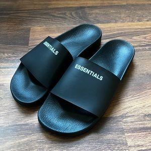 Men’s Black Essentials Slides